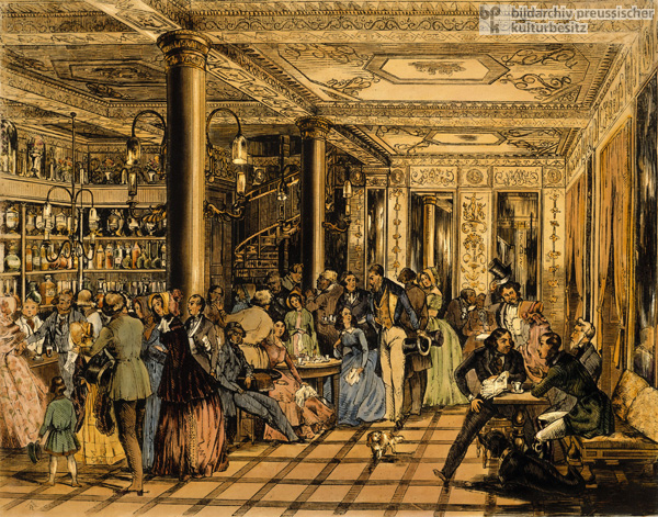 At the Café Français in Leipzig (1844)